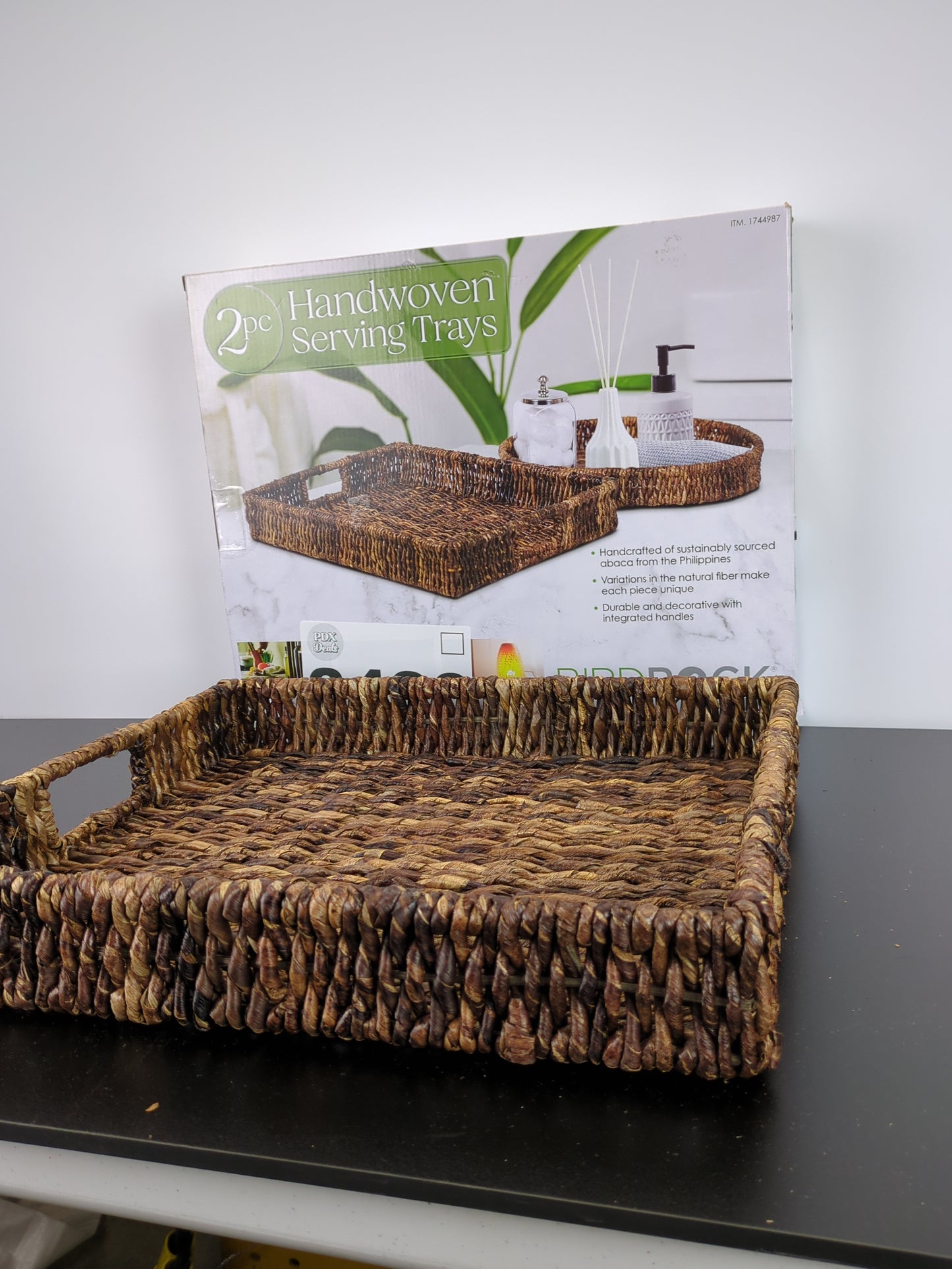 Birdrock Home Serving Trays, 2 Piece - Retail $25