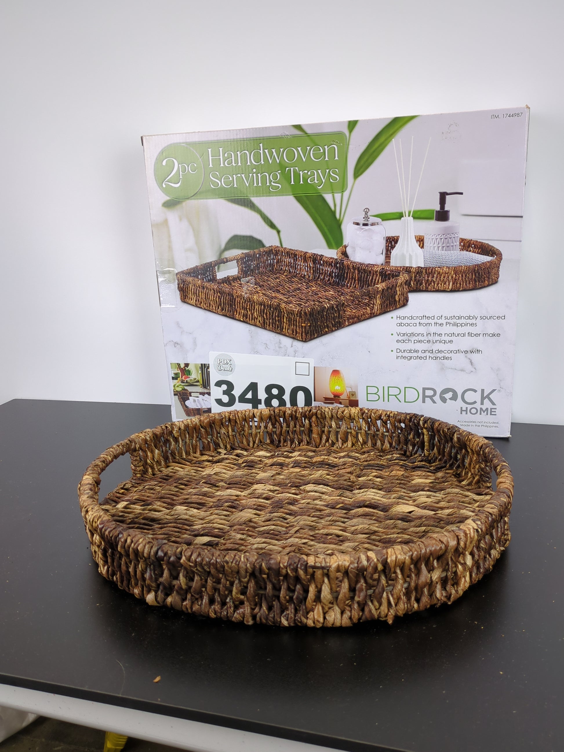 Birdrock Home Serving Trays, 2 Piece - Retail $25