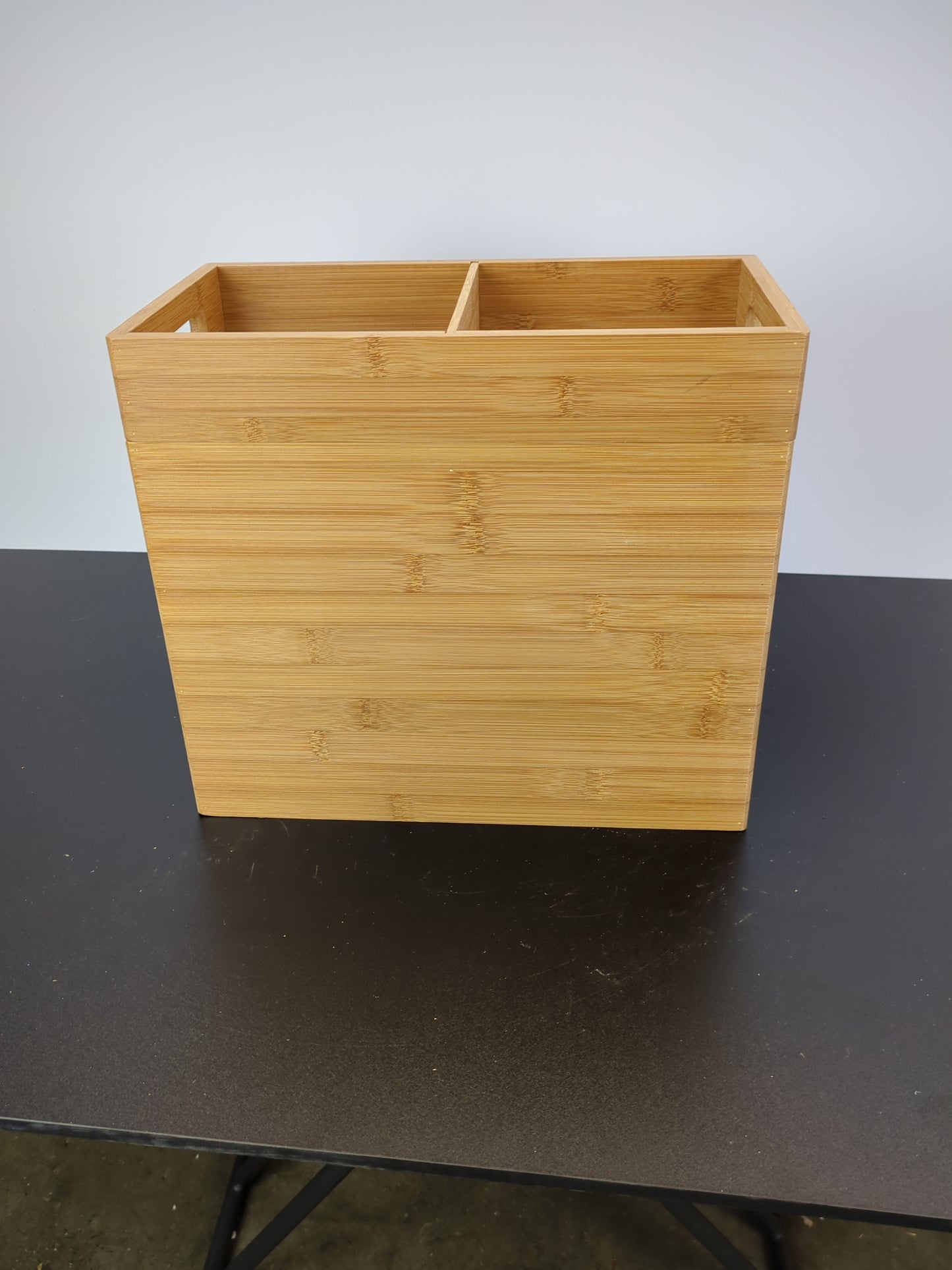 Seville Classics Bamboo Plastic Bag Organizer - Retail $33