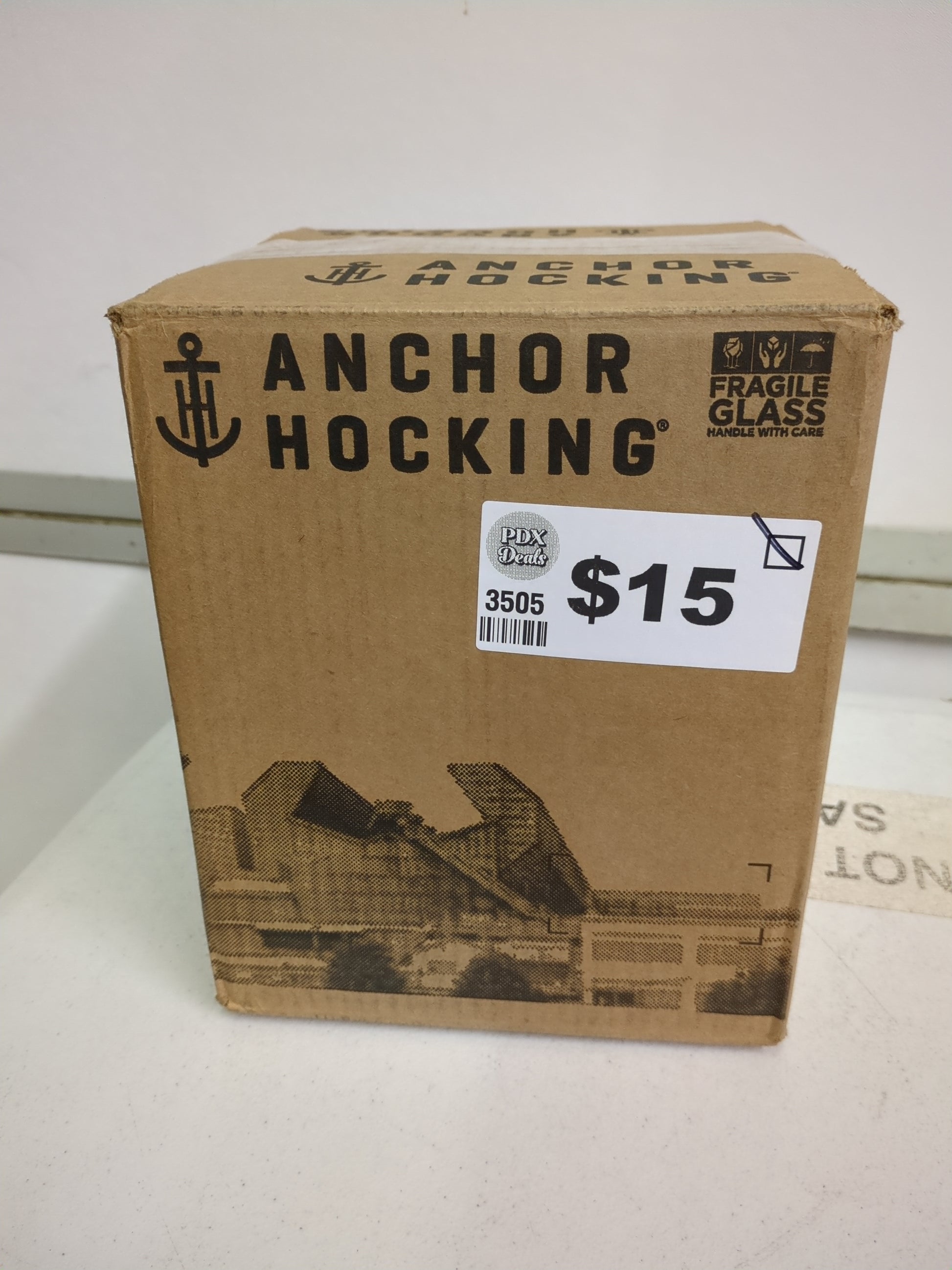 ANCHOR HOCKING 16PC GLASS - Retail $29
