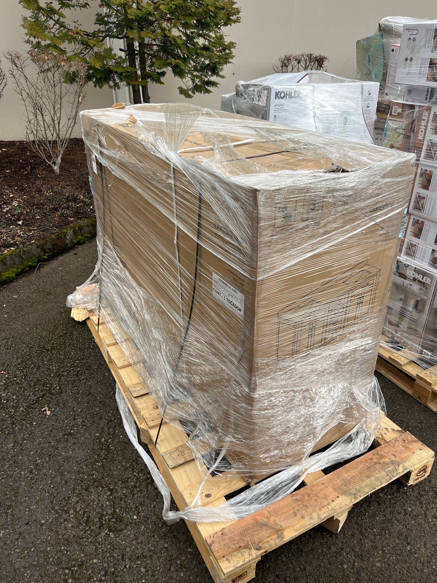 NEW - OVE Decors 60" Lakeview Bath Vanity in Blue - Retail $1529