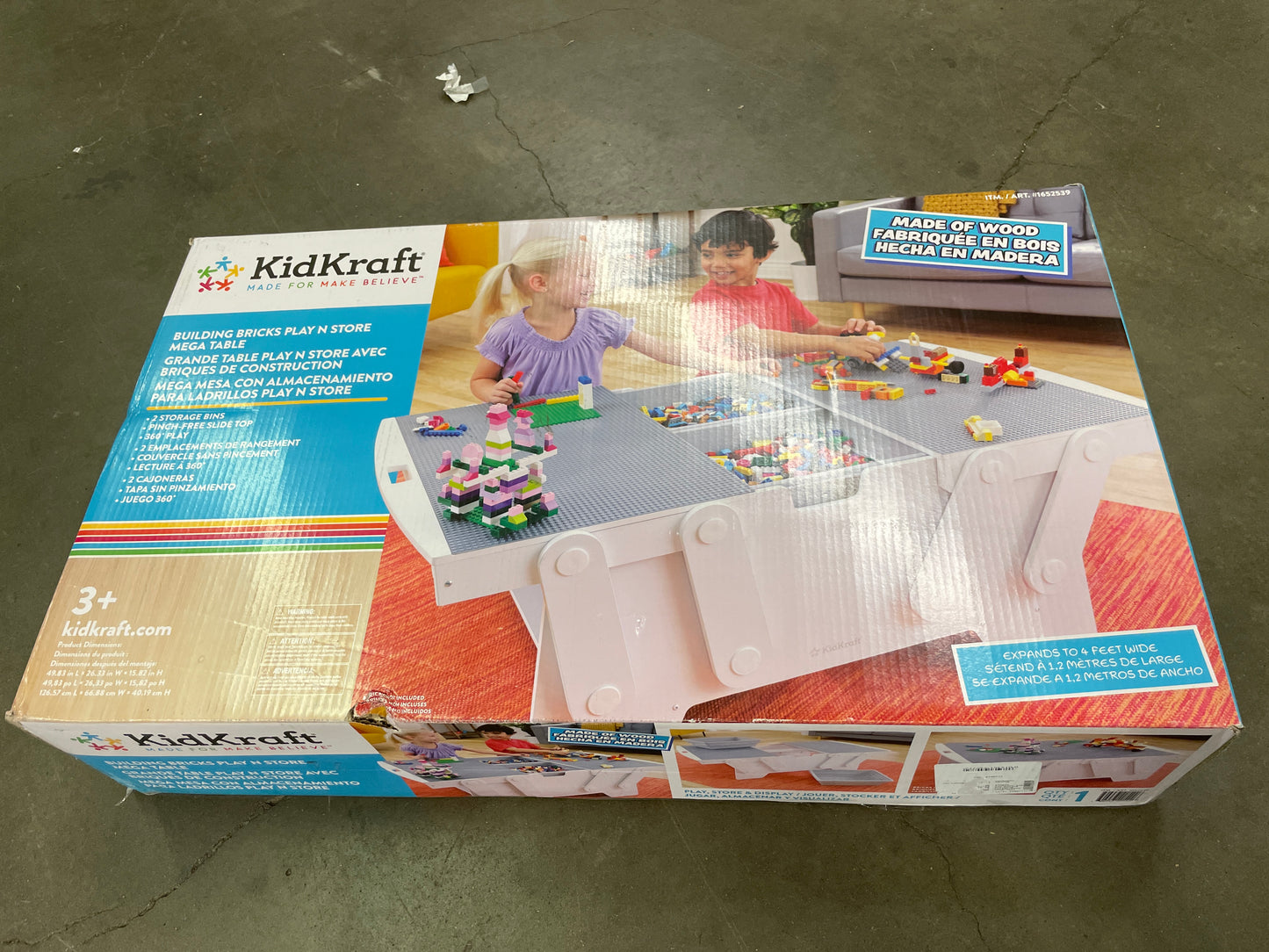 KIDKRAFT BRICKS TABLE - Retail $129