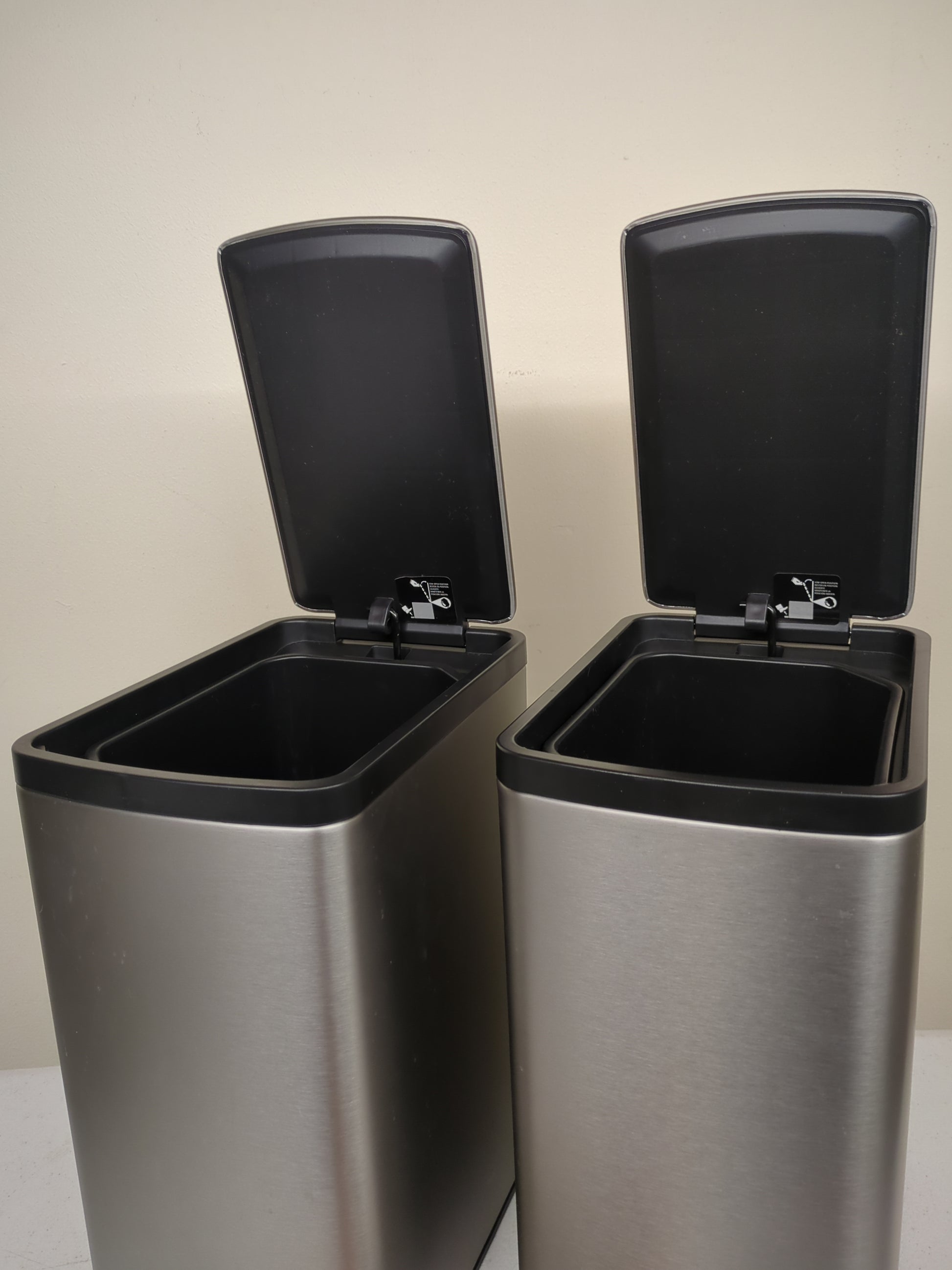 Kohler 6L Stainless Steel Step Trash Bin, 2-pack