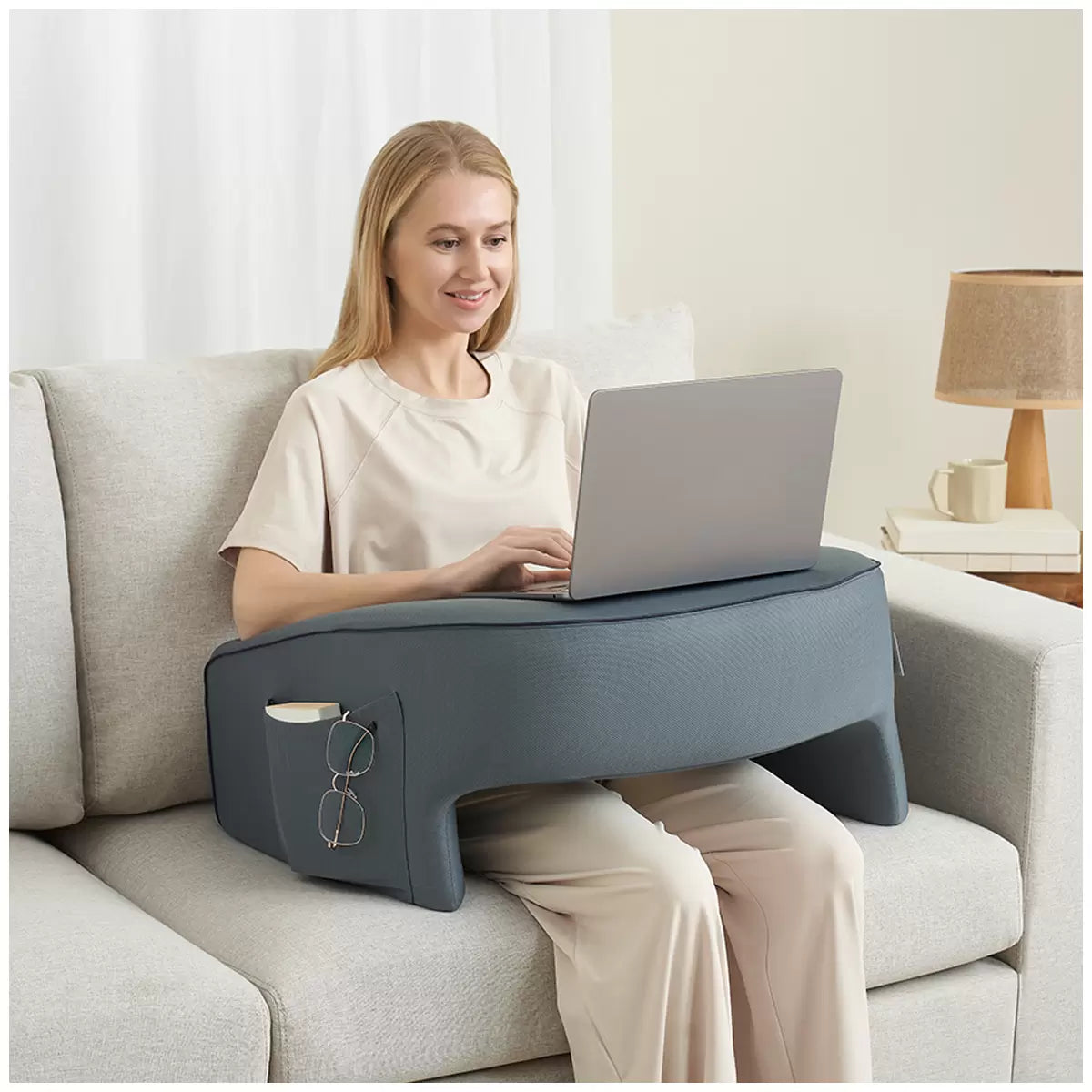 Casual Living Lap Desk With Removable Knit Cover