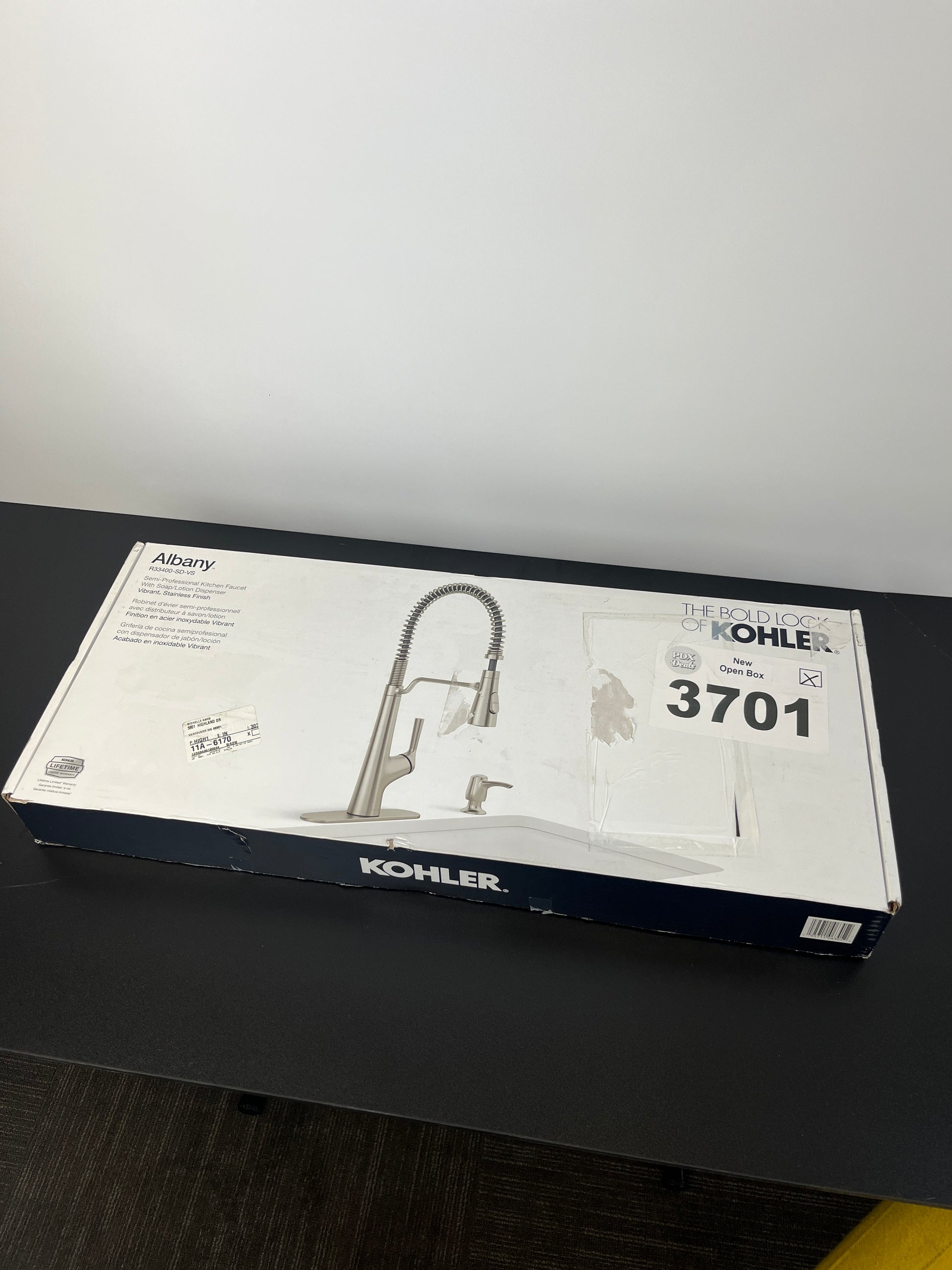 Kohler Albany Semi-Pro Kitchen Faucet - Retail $259