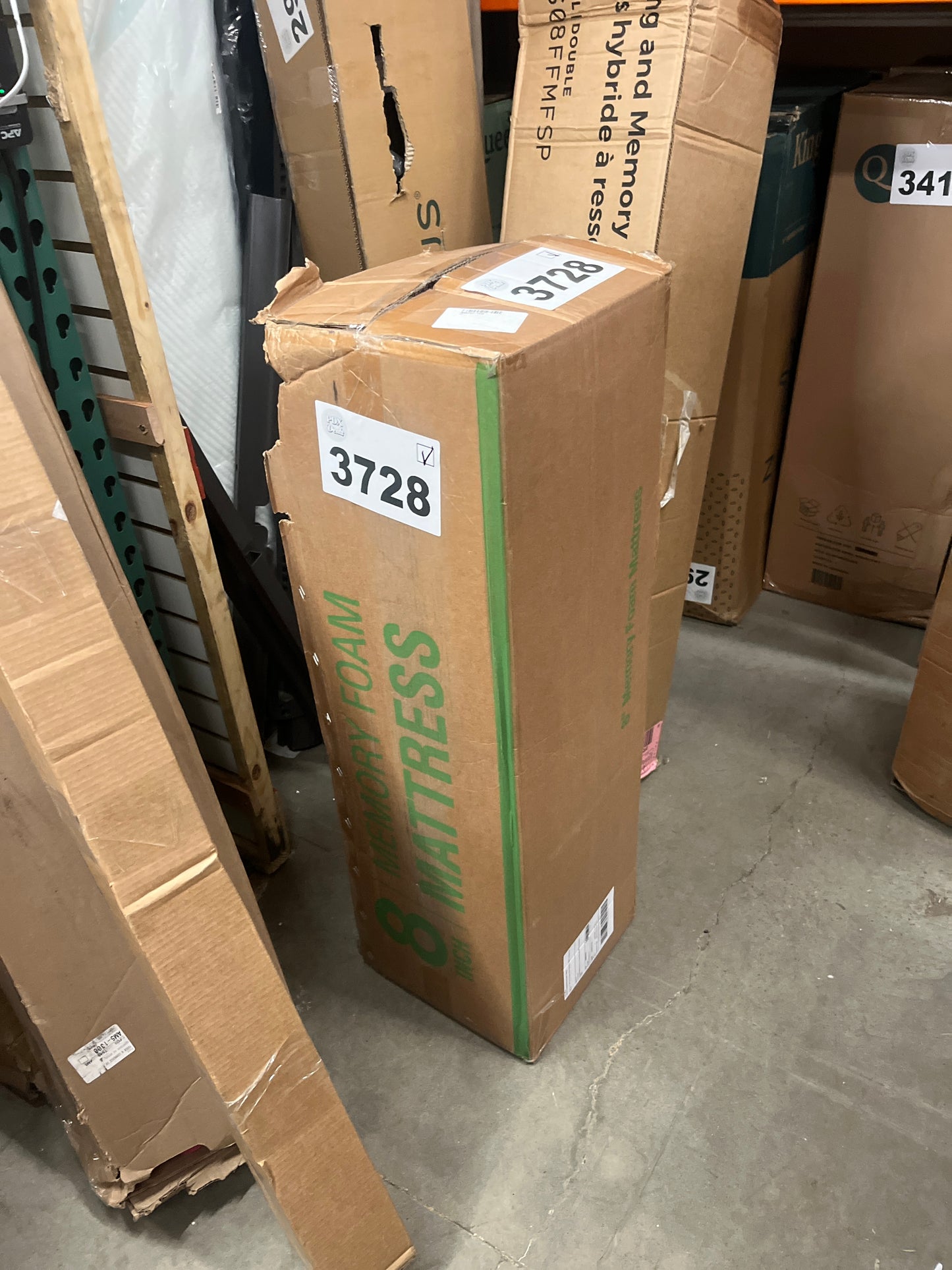 Airdown Twin Mattress, 8 Inch Memory Foam Mattress in a Box for Kids with Breathable Bamboo Cover, Medium Firm Green Tea Gel Mattress for Bunk Bed, Trundle Bed, CertiPUR-US Certified, Made in USA - Retail $169