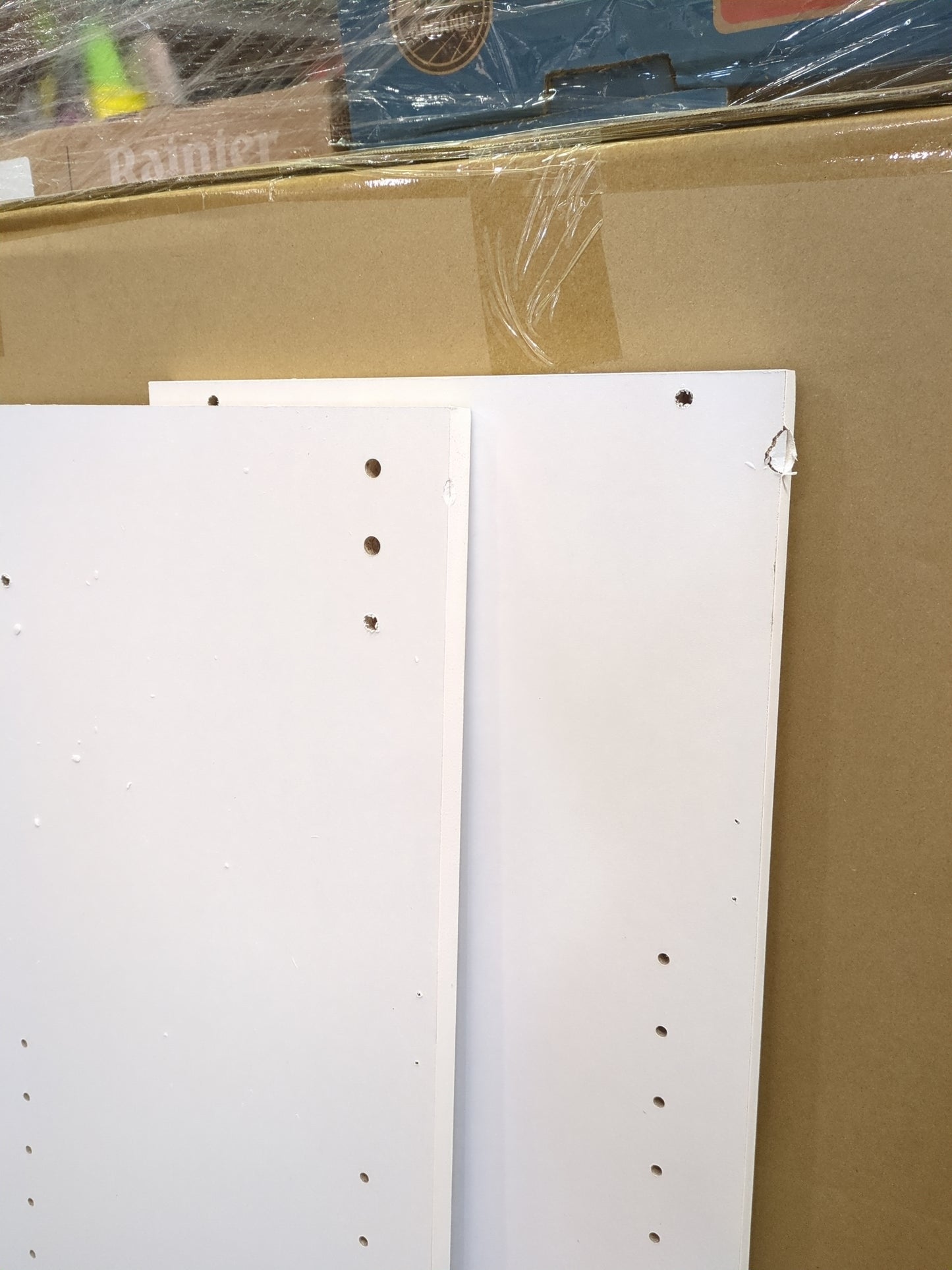 NEW w/ minor dmg - ClosetMaid Pantry Cabinet Cupboard with 2 Doors, Adjustable Shelves, Standing, Storage for Kitchen, Laundry or Utility Room, White - Retail $118