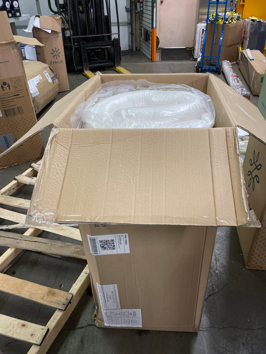 LUCID 12 Inch Queen Mattress â€“ Plush Memory Foam Mattress â€“ Bamboo Charcoal Foam â€“ Gel Infused â€“ Hypoallergenic Foam Mattressâ€“ Bed-in-A-Box- CertiPUR-US Certified, Black/White - Retail $449