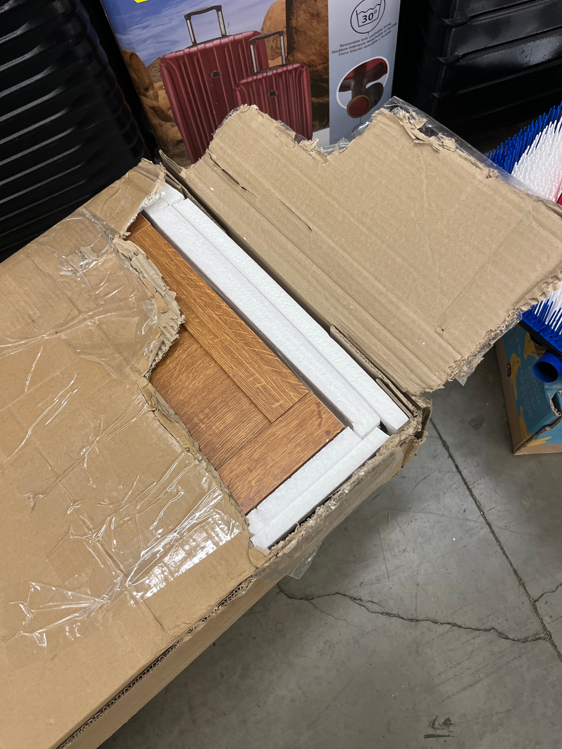 NEW - Sauder Miscellaneous Storage Pantry cabinets, L: 29.61" x W: 16.10" x H: 71.10", Highland Oak finish - Retail $188