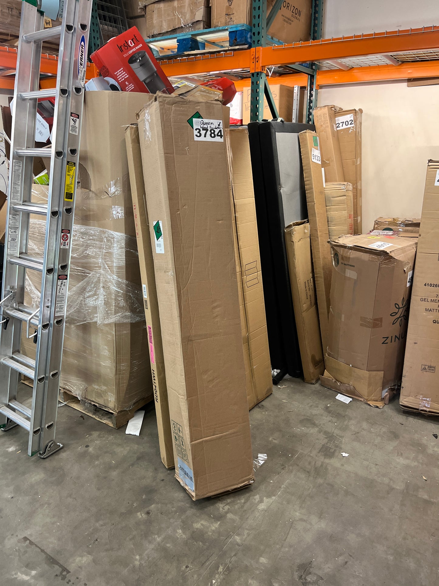 Spring Coil 8-Inch High Profile Mattress Foundation / Â Strong Wood Structure/Easy Simple Assembly Box Spring, Queen, Black - Retail $180