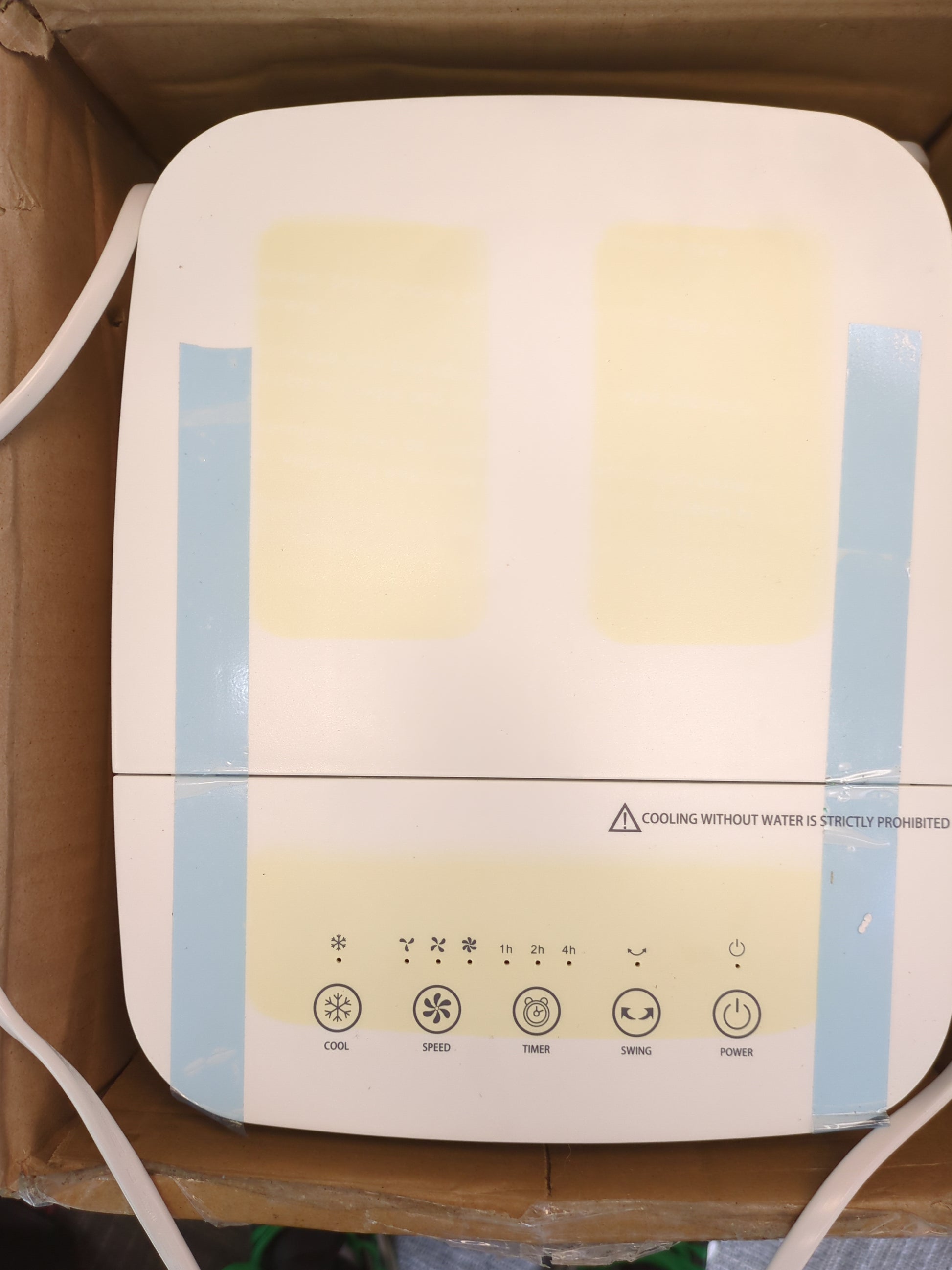 Evaporative Air Cooler, 3-IN-1 Windowless Portable Air Conditioner with Natural/Cooling/Humidifier & 3-Speed, 70Â° Oscillation & 7 Timer Remote Control, Swamp Cooler w/4 Ice Packs for Home & Kitchen - Retail $189