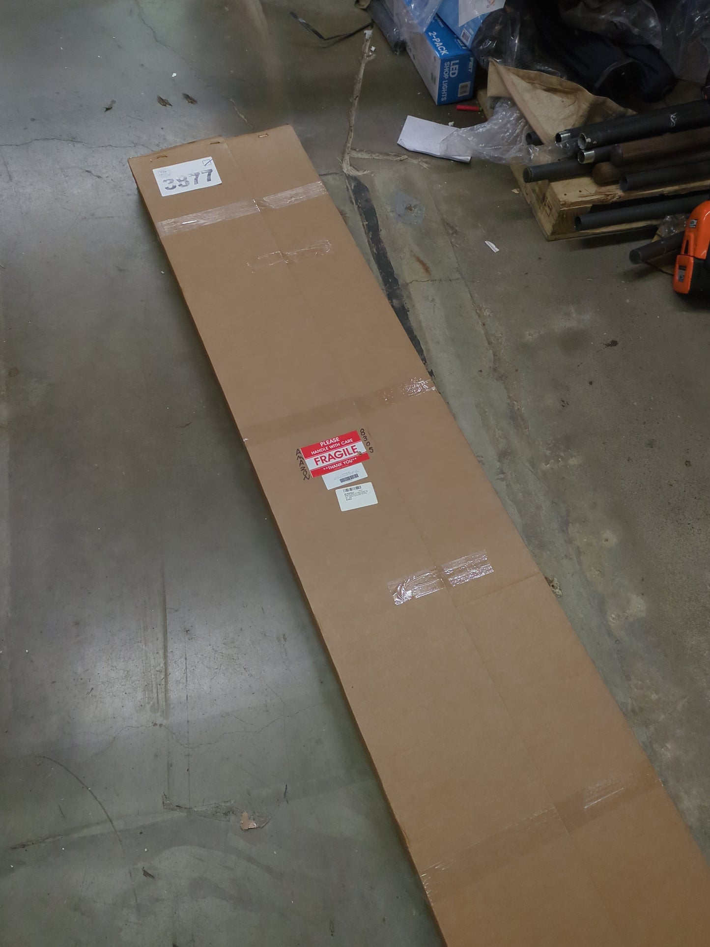 Ekena Millwork 16 1/8"W x 76"H True Fit PVC Three Board Joined Board-n-Batten Shutters, White (Per Pair - Hardware Not Included) - Retail $290