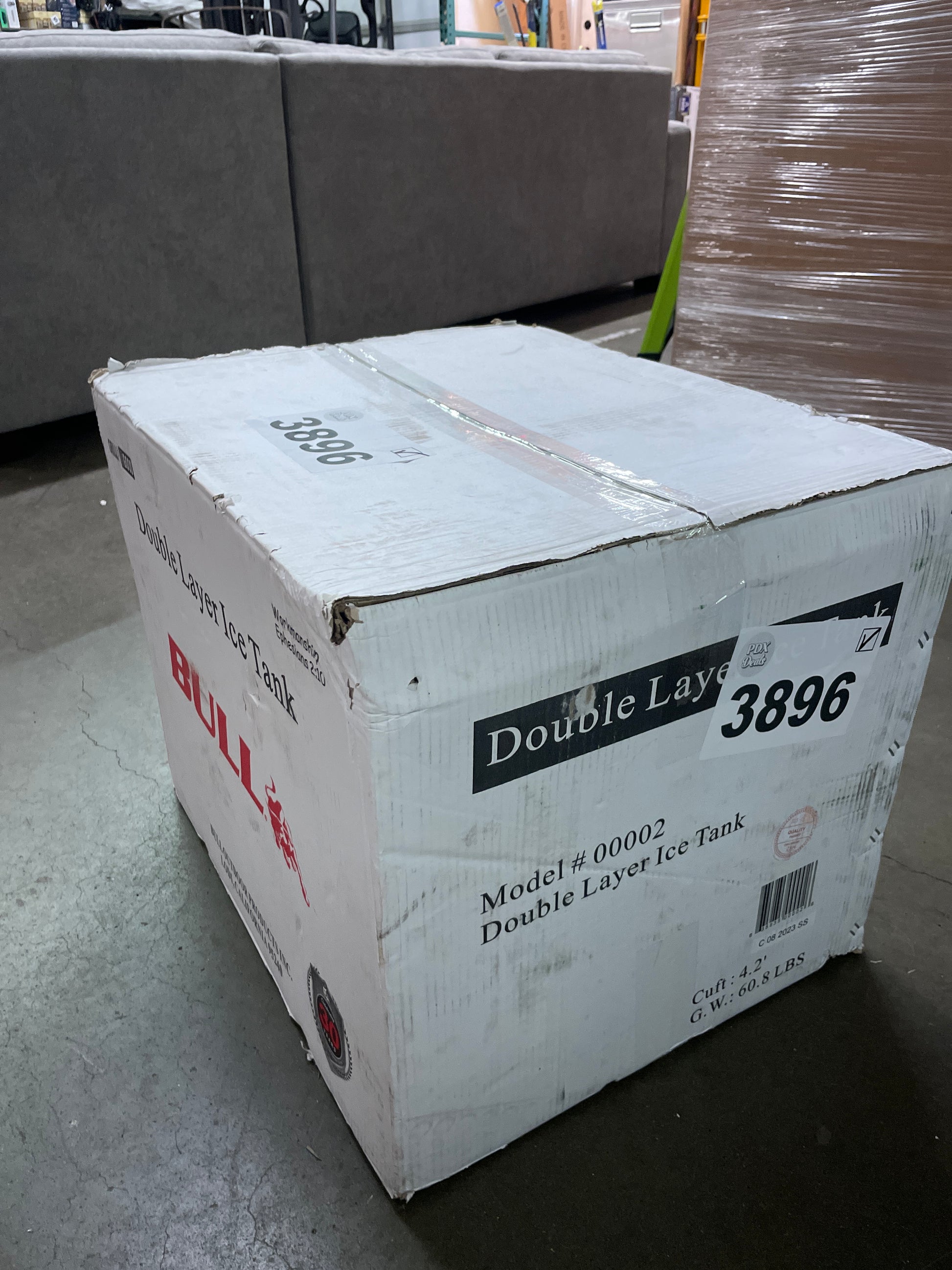 Bull Outdoor Products Stainless Steel Drop in Ice Chest 16.75" x 21.5" - Retail $540