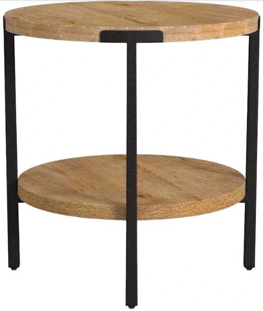 NEW - Flexsteel® Millwork Black/Umber Round End Table