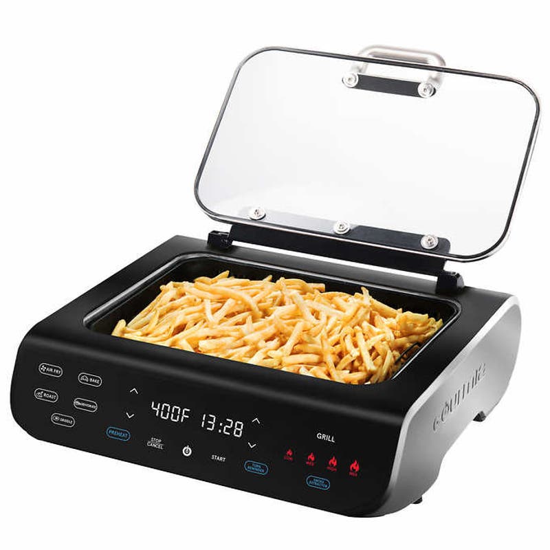 Costco - Gourmia FoodStation Smokeless Grill, Griddle, & Air Fryer - Retail $99