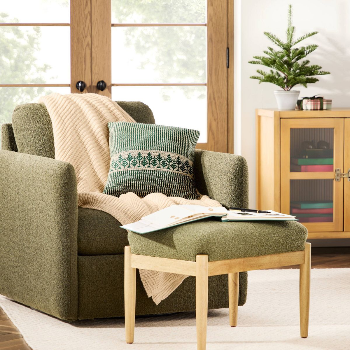 50"x60" Knit Value Throw Blanket Oatmeal - Hearth & Hand™ with Magnolia