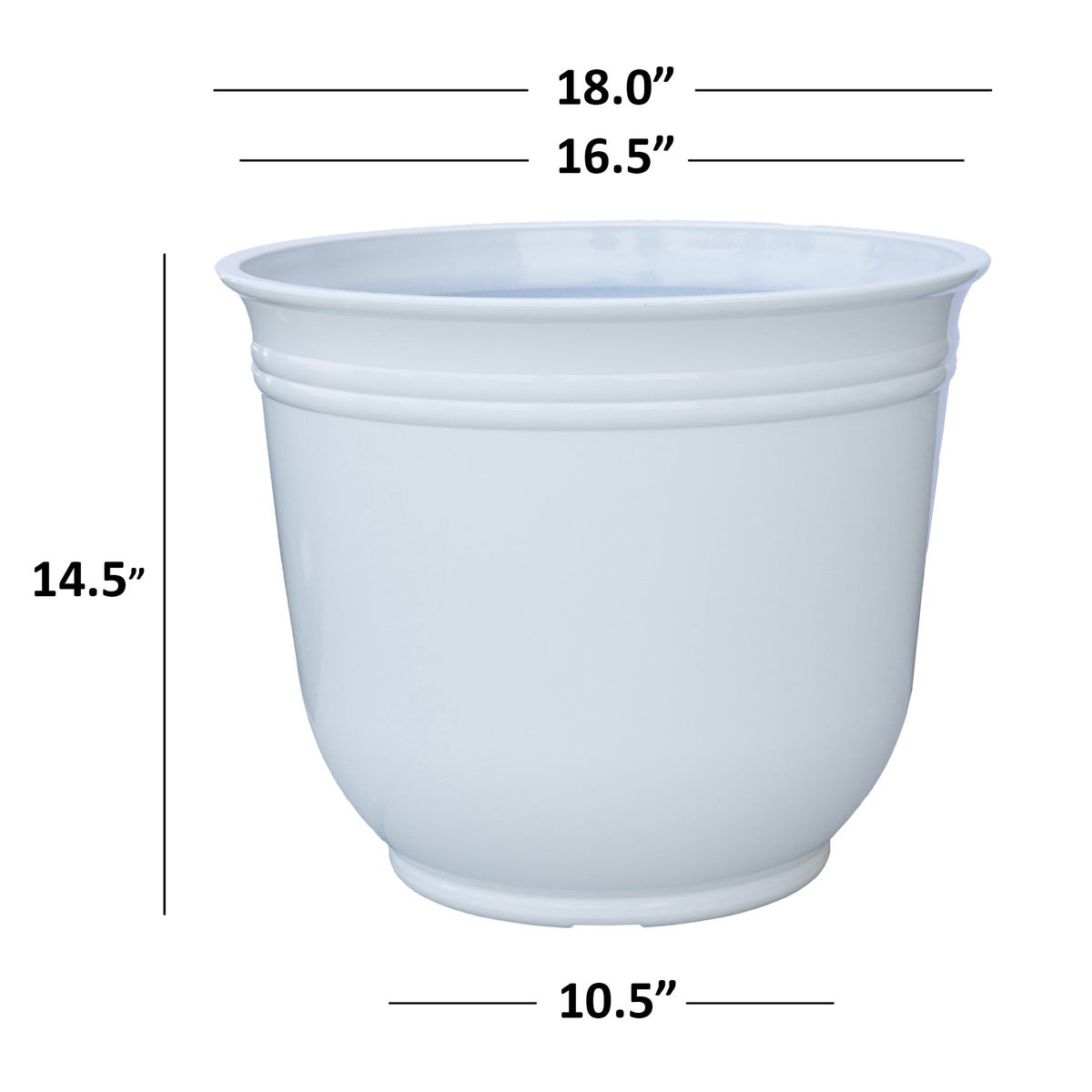 Theo Resin Planters by Trendspot, 2-pack - Retail $43