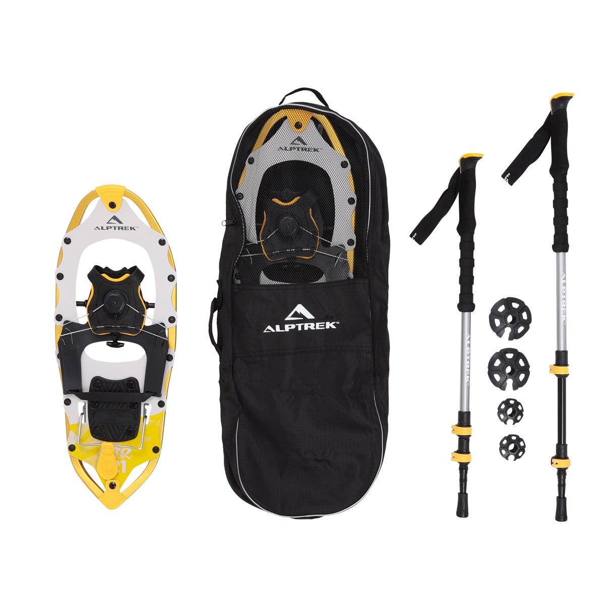 NEW - ALPTREK Pro SPIN Snowshoe Kit - Sawtooth Angular Frame