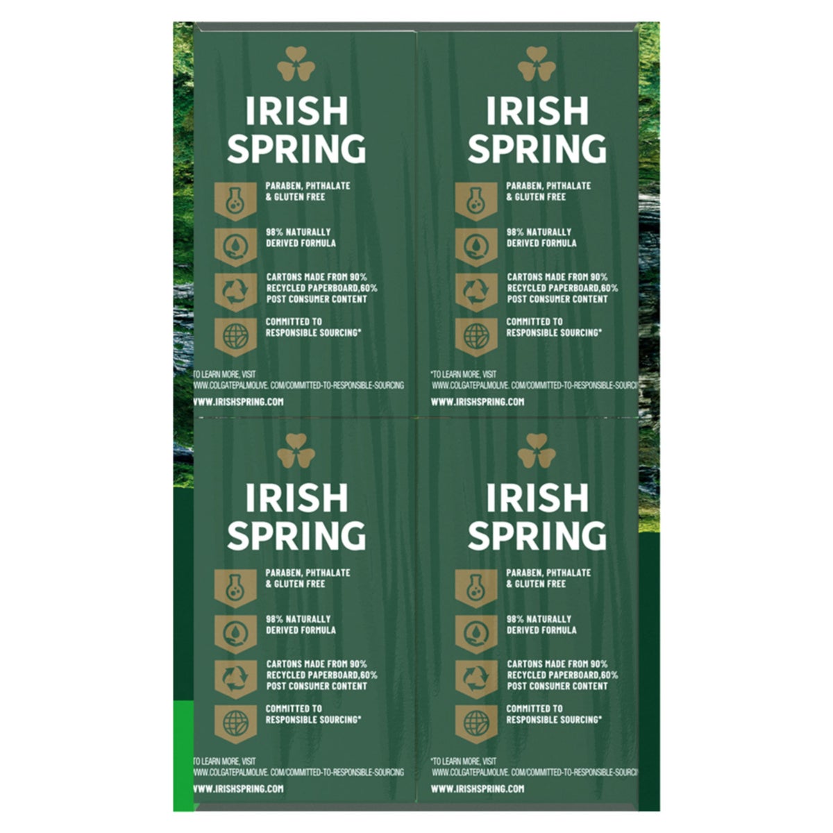 Irish Spring Bar Soap, 4.5 oz, 20-count