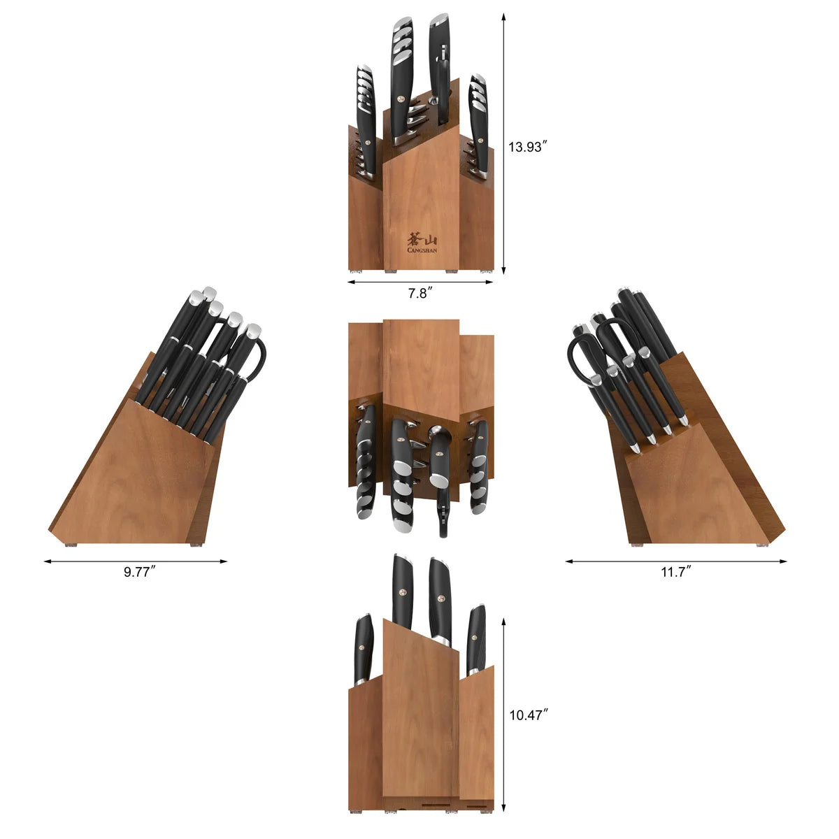 Cangshan L Series 17-Piece Shan German Steel Forged Knife Set - Retail $269
