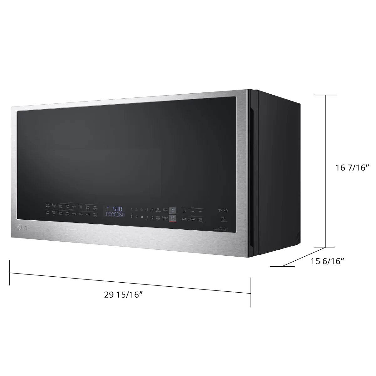 NEW - LG 1.7 cu. ft. Smart Wi-Fi Enabled Over-the-Range Convection Microwave Oven with Air Fry - Retail $799