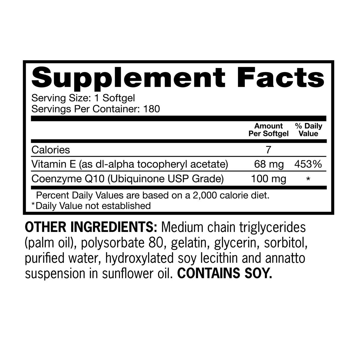 NEW - Qunol Ultra CoQ10 100 mg., 180 Softgels