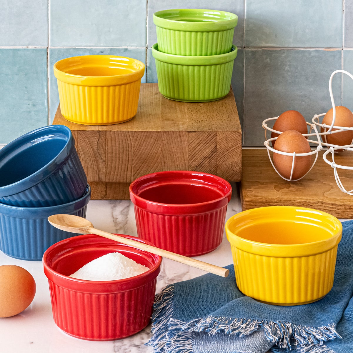 overandback "Cook & Serve" 8-piece Ramekin Set
