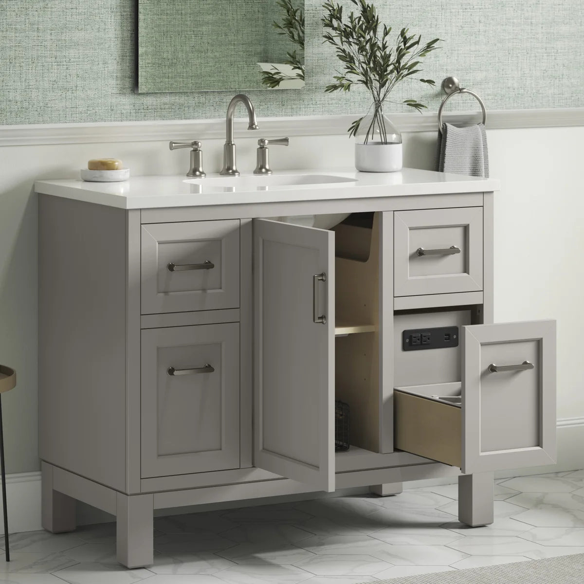Kohler Tellin Bath Vanity in Gray - Retail $1400