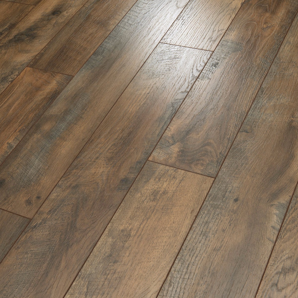 30 Boxes - Mohawk Home Townview Oak 12MM Thick 6.1in X 47.2in AC4 Waterproof Surface Laminate Wood Plank Flooring (18.14 sq ft/ctn)