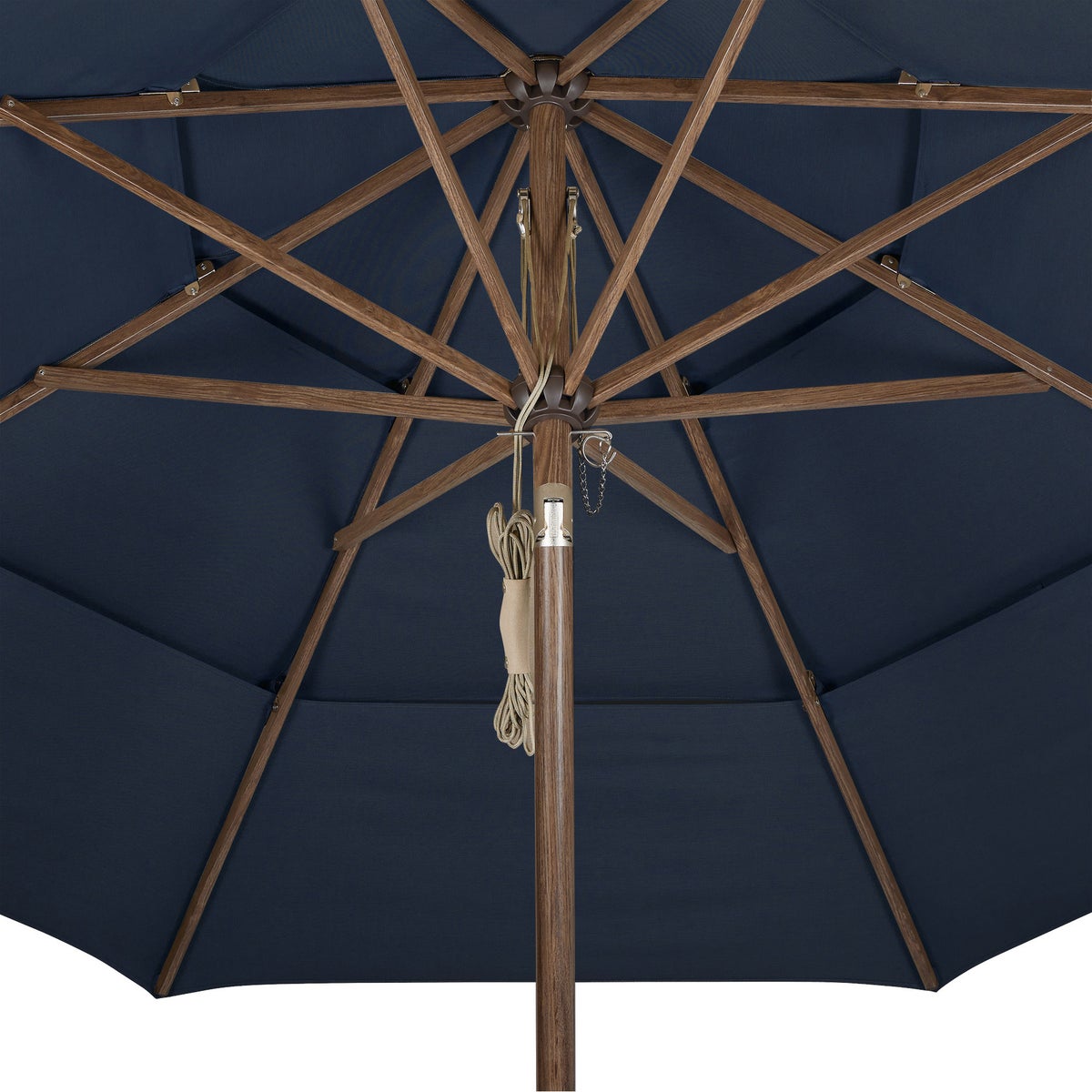 NEW - Proshade 11ft Wood-Look Collar Tilt Aluminum Umbrella - Retail $220