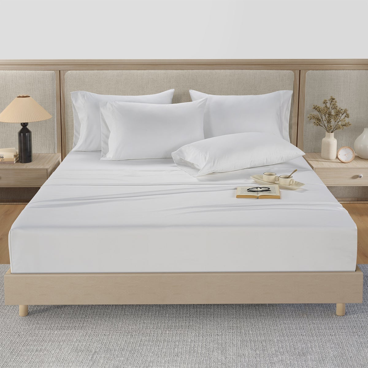 NEW - Hotel Signature SPLIT KING 800 Thread Count Cotton 6-piece Sheet Set