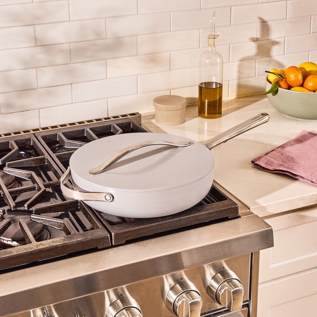 Caraway 3-piece Ceramic Non-Stick Sauté Pan Set