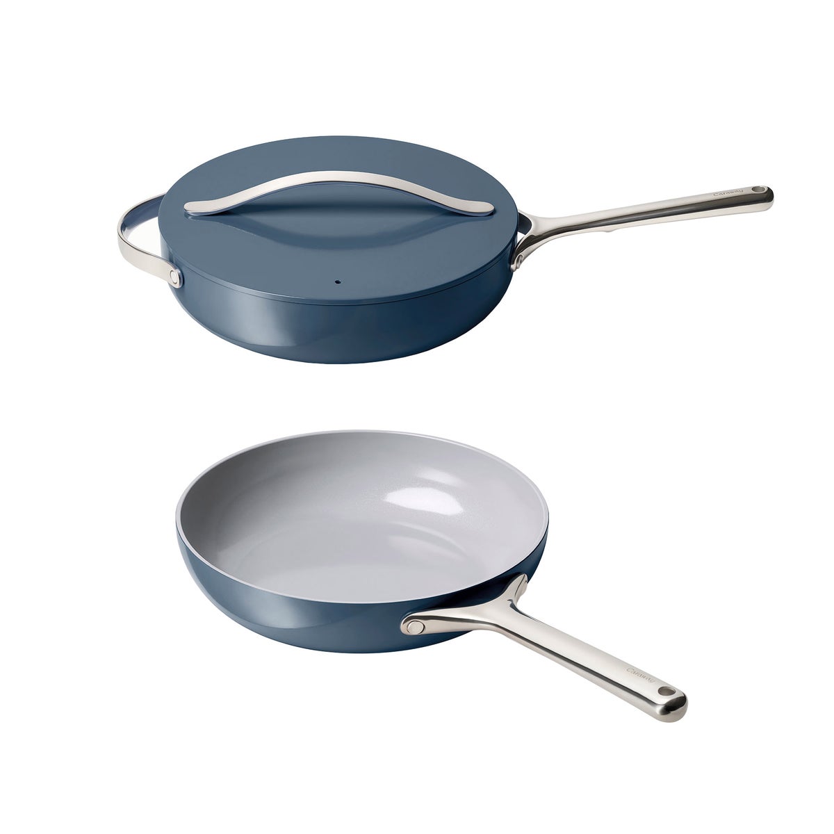 NEW - Caraway 3-piece Ceramic Non-Stick Sauté Pan Set