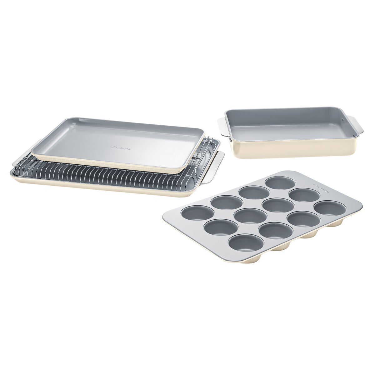 NEW - Caraway 4-piece Ceramic Non-Stick Bakeware Set