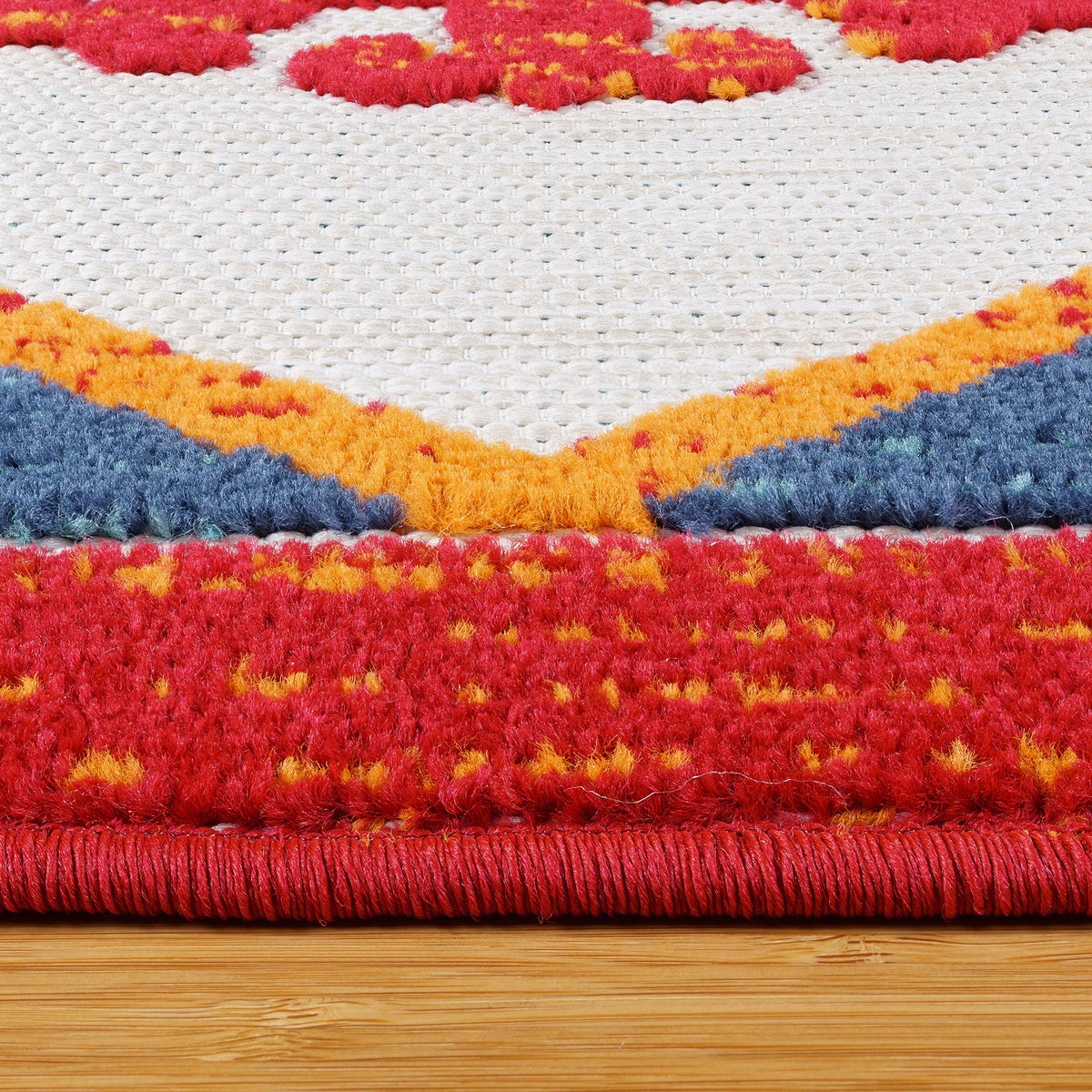 Toscana Indoor/Outdoor Area Rugs, Aruba Red, Rug Size: 6 ft. 6 in. x 9 ft.