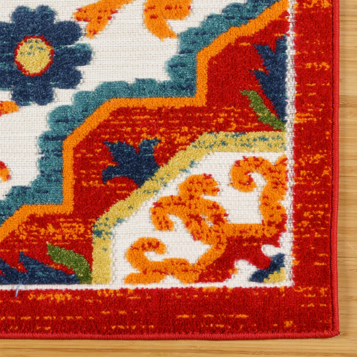 Toscana Indoor/Outdoor Area Rugs, Aruba Red, Rug Size: 6 ft. 6 in. x 9 ft.