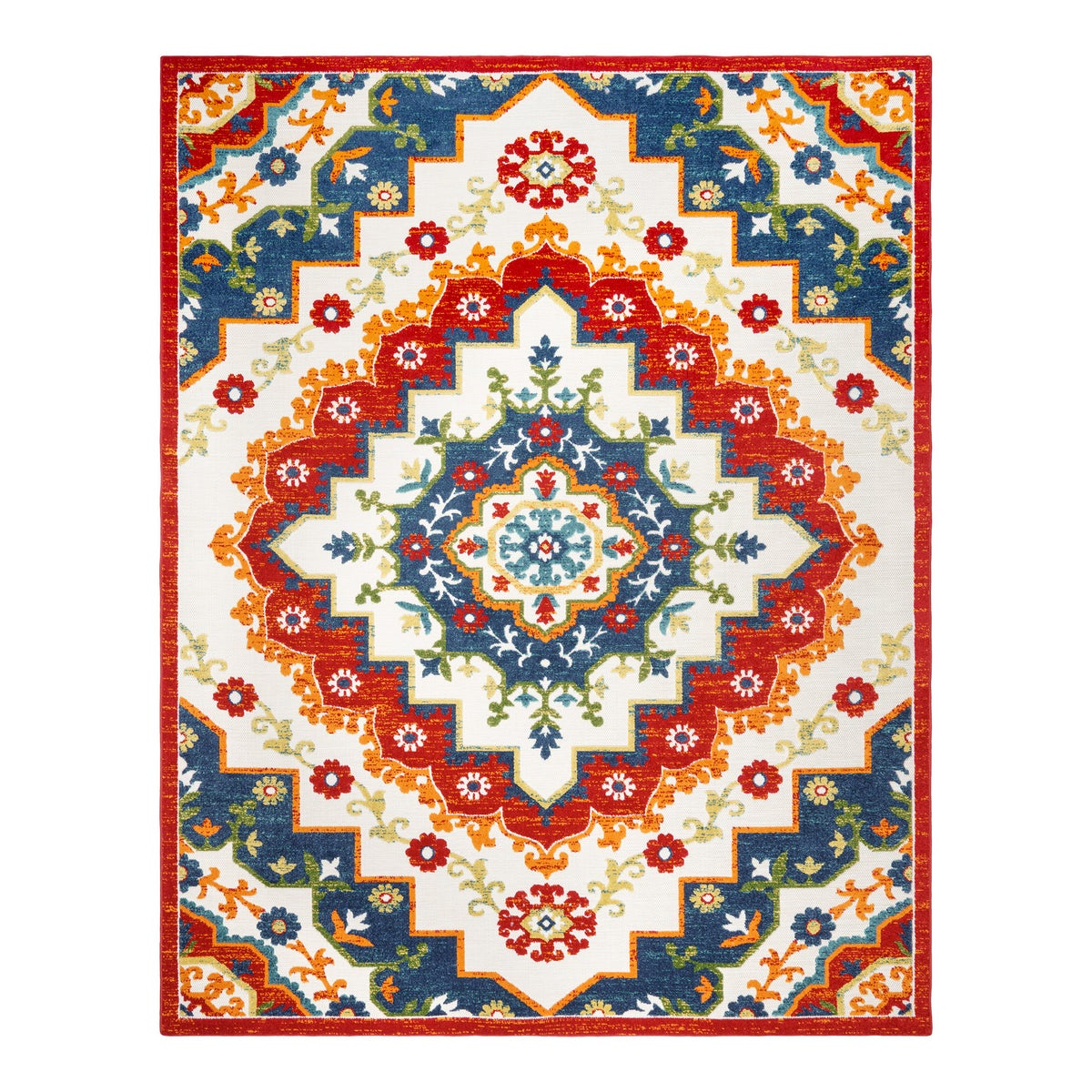 Toscana Indoor/Outdoor Area Rugs, Aruba Red, Rug Size: 6 ft. 6 in. x 9 ft.
