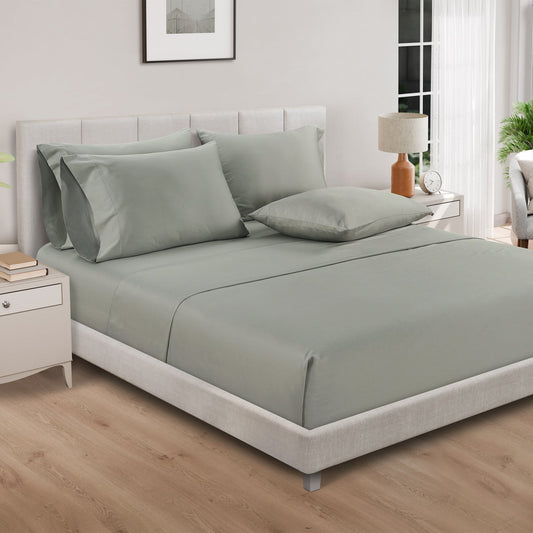 QUEEN Pure Earth Organic 300 Thread Count 6-piece Sheet Set - Retail $60