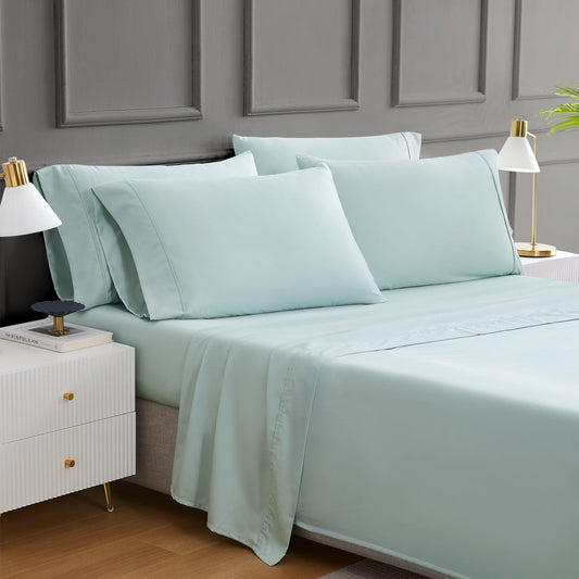 QUEEN Hotel Signature Egyptian Cotton 400 Thread Count 6-piece Sheet Set - Retail $50