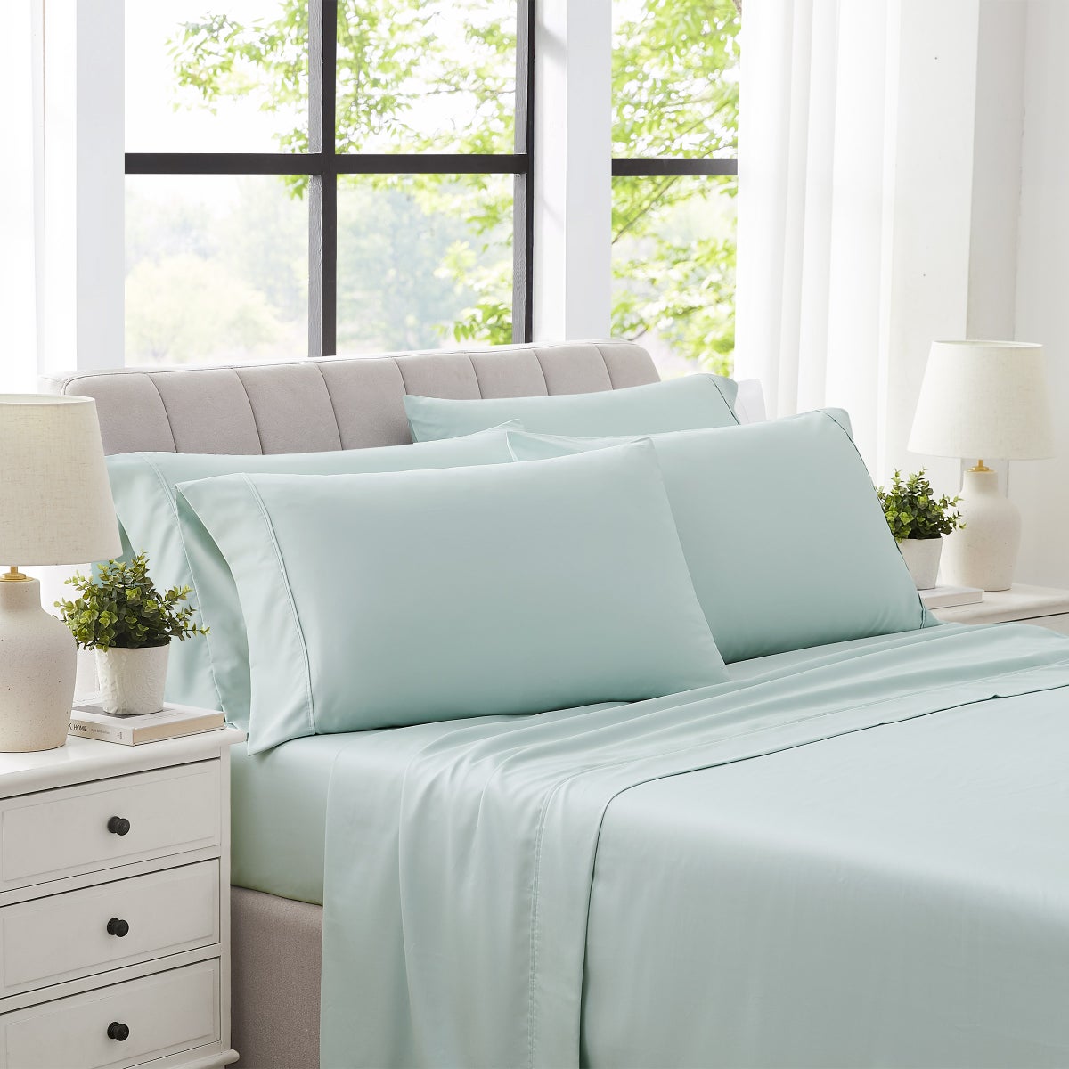 NEW - Hotel Signature Egyptian Cotton 400 Thread Count 6-piece Sheet Set, King, Blue