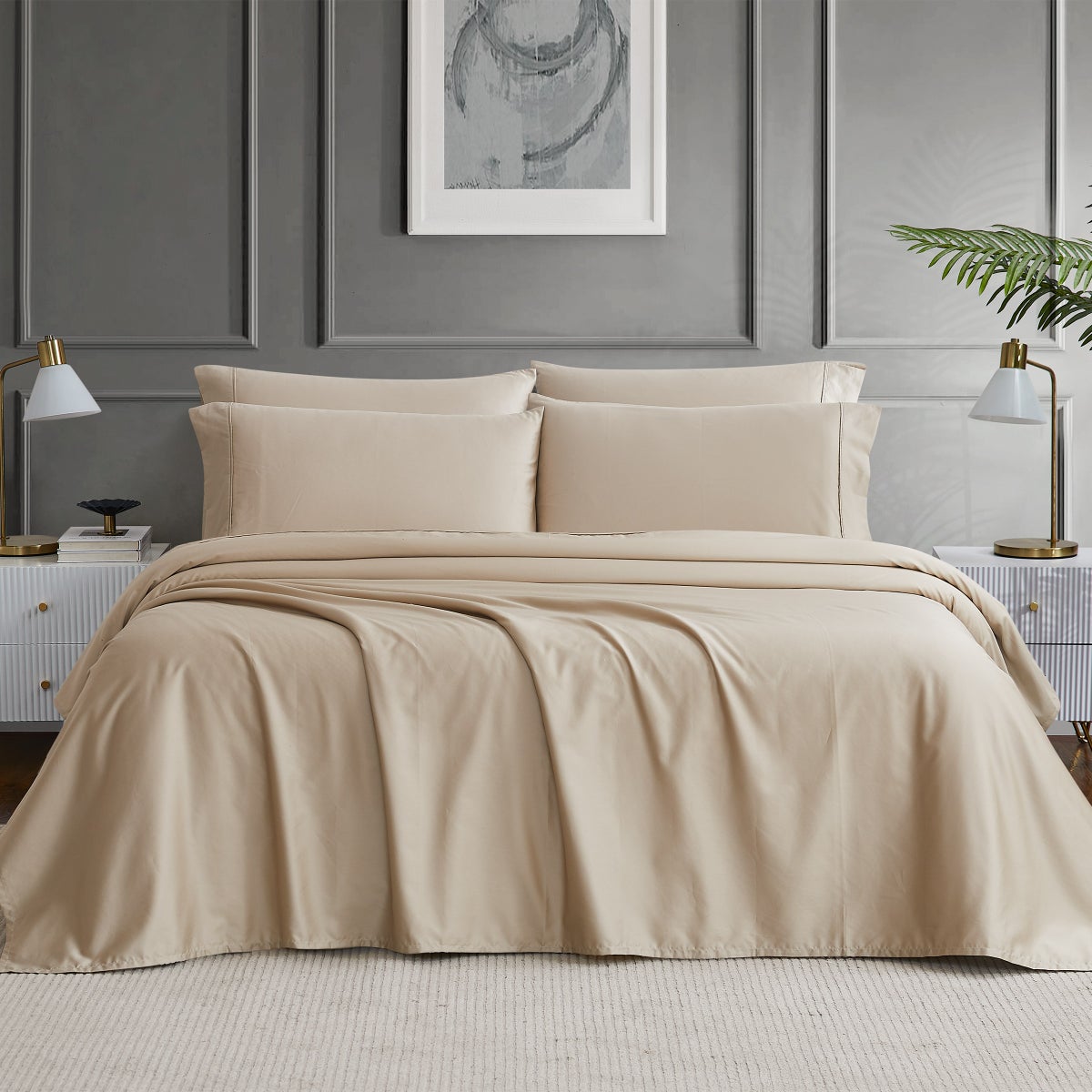 Hotel Signature KING Egyptian Cotton 400 Thread Count 6-piece Sheet Set