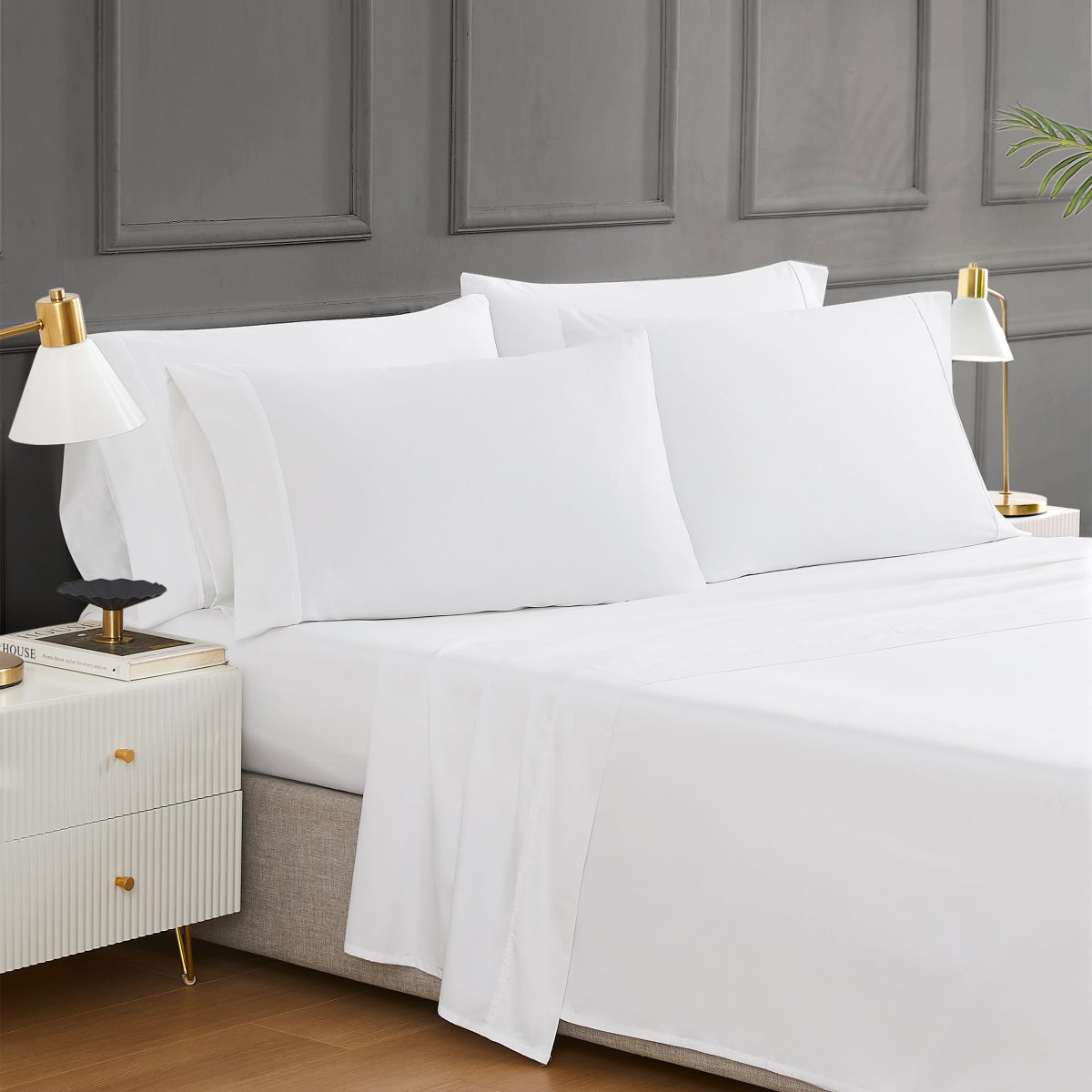 Hotel Signature Egyptian Cotton 400 Thread Count 6-piece Sheet Set QUEEN