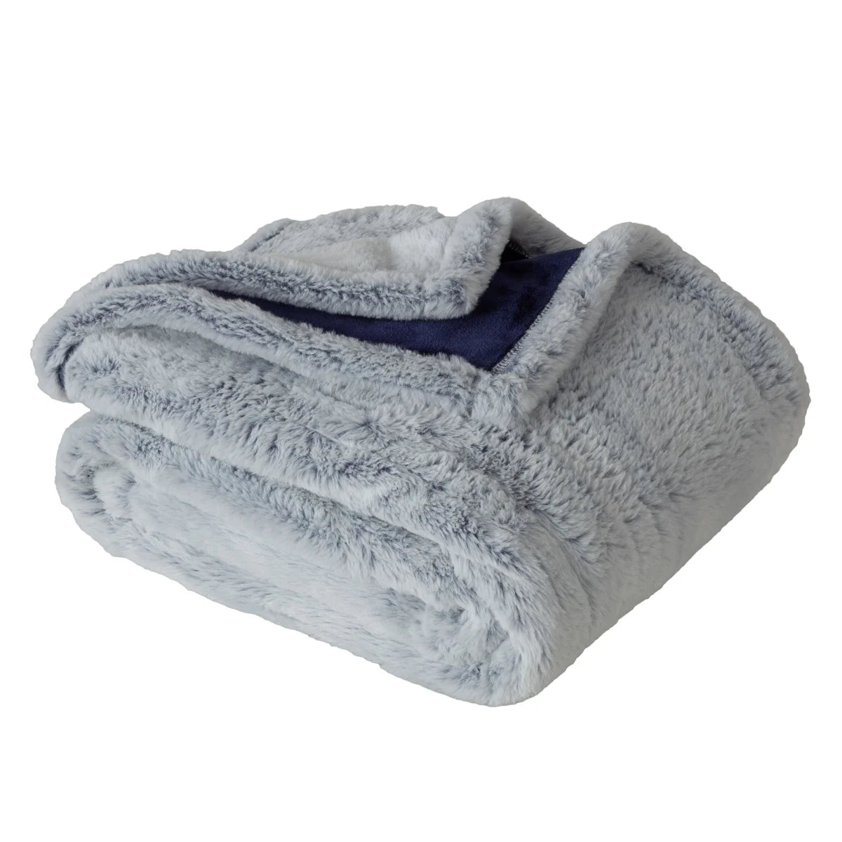 Berkshire Blue/Grey Life Heated Throw - Retail $29