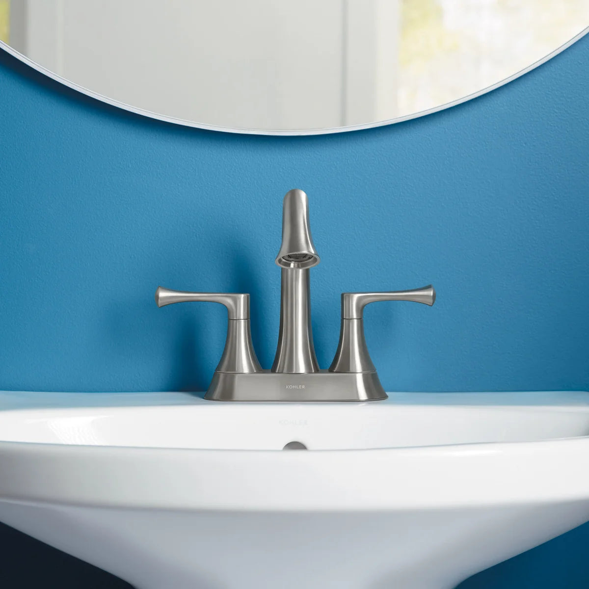 NEW - Kohler Lilyfield, Brushed Nickel- Centerset Bathroom Faucet - Retail $99