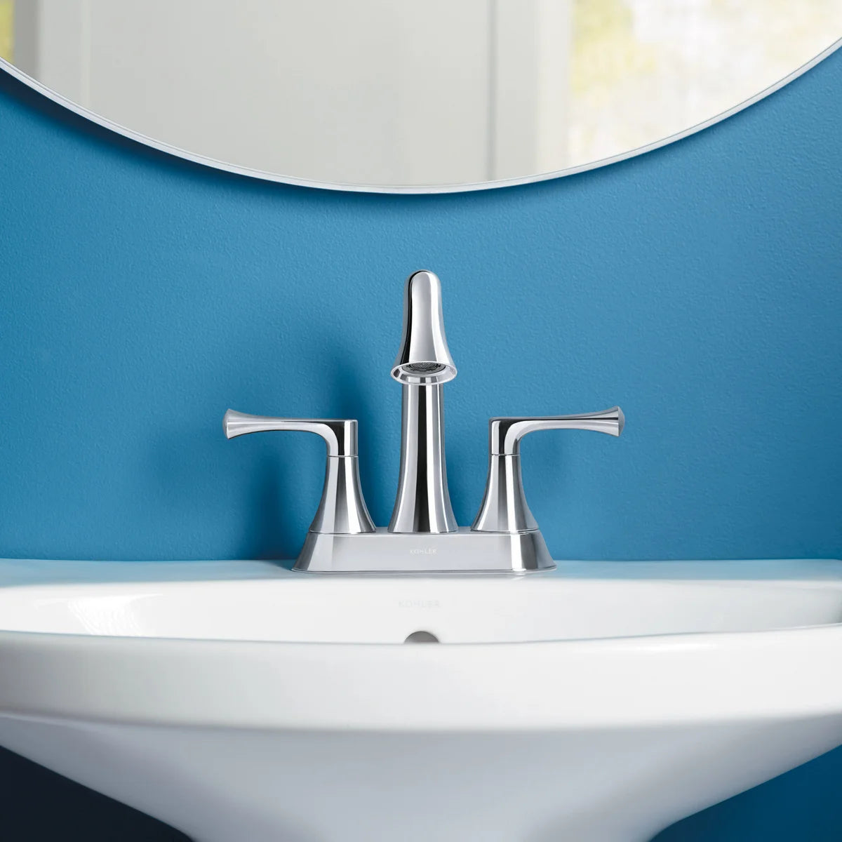 Kohler Lilyfield, Chrome - Centerset Bathroom Faucet- Retail $89