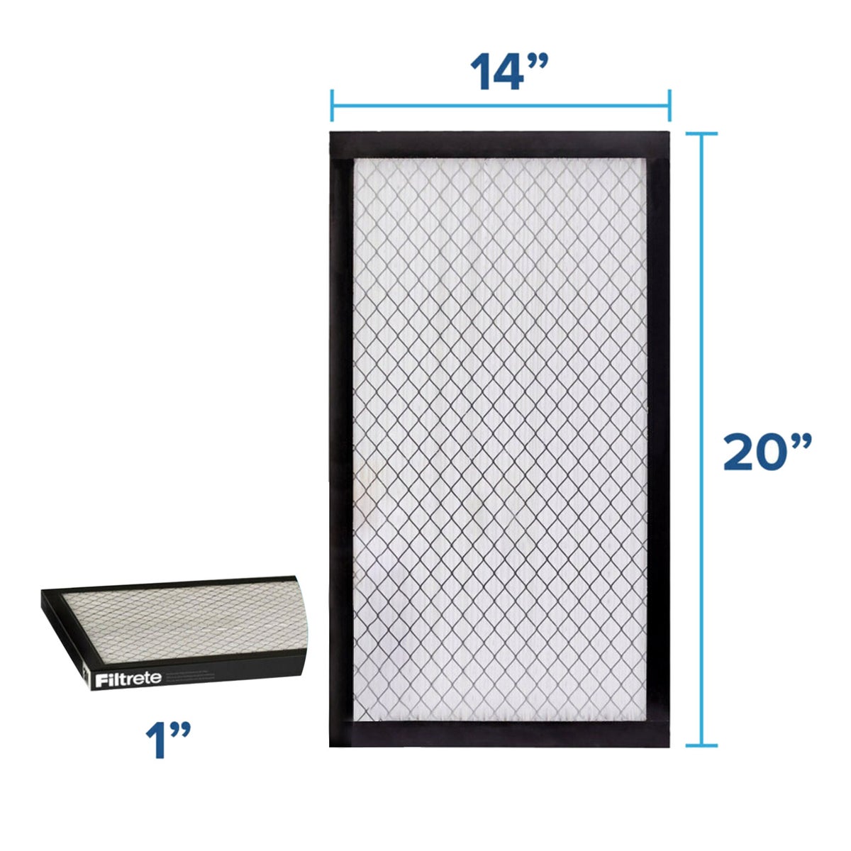 Filtrete 14x20x1 2500 Series  1" Filter, 4-pack