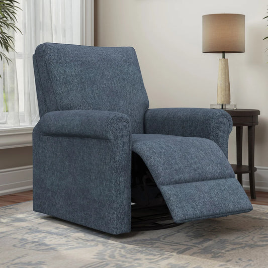Like NEW - Andrews Fabric Swivel Glider Recliner - Retail $599