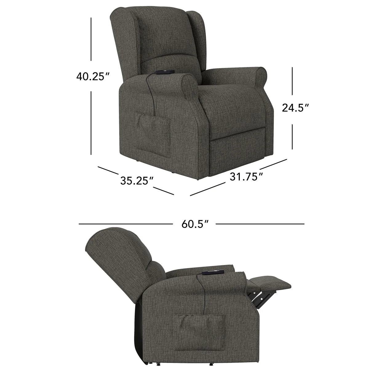 Garland Fabric Lift Recliner - Retail $649