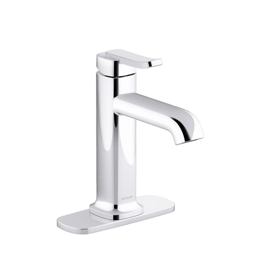 NEW - Kohler Cordate, Chrome - Single-handle Bathroom Faucet