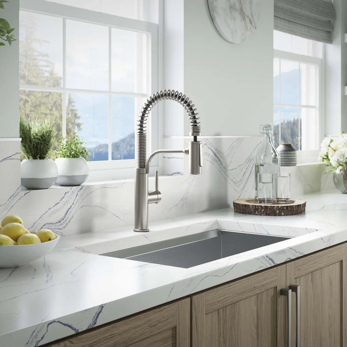 Kohler Provo Stainless Steel Semi-Pro Kitchen Faucet